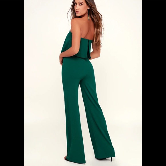 Lulus green Jumpsuit. Size Medium. - Picture 2 of 2